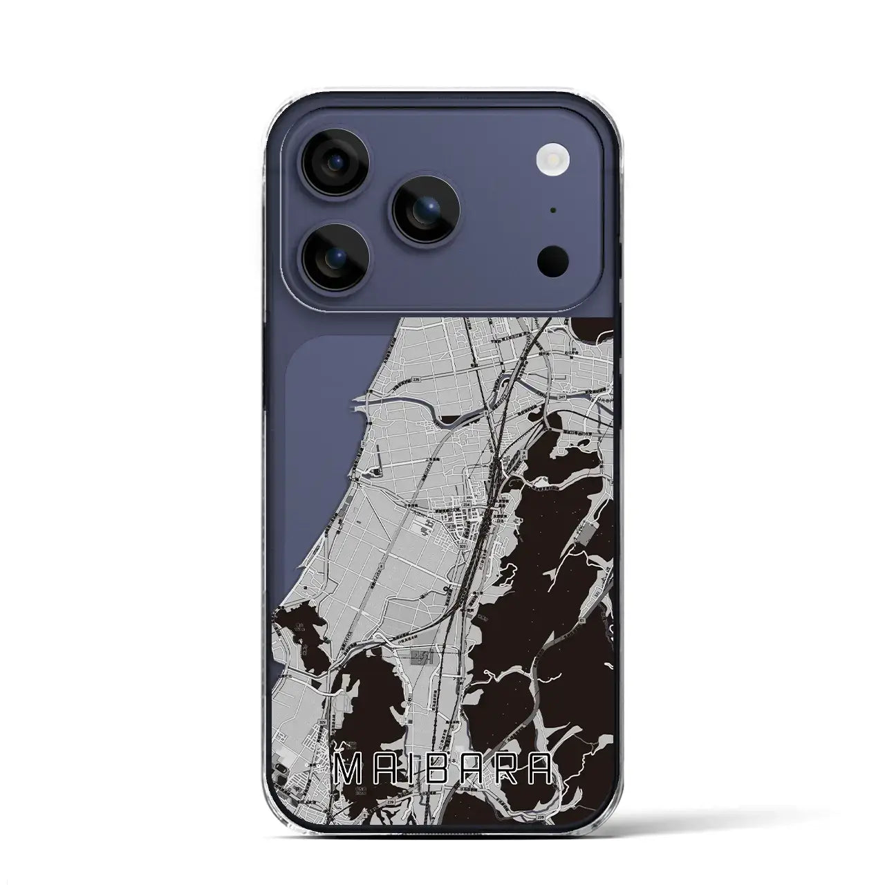 【米原（滋賀県）】地図柄iPhoneケース（クリアタイプ）