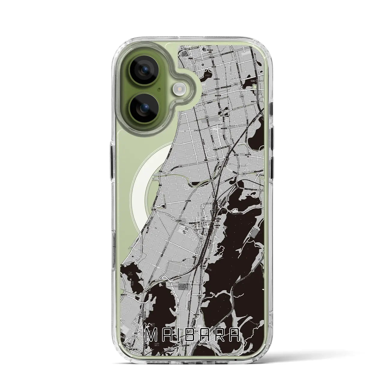 【米原（滋賀県）】地図柄iPhoneケース（MagSafeタイプ）