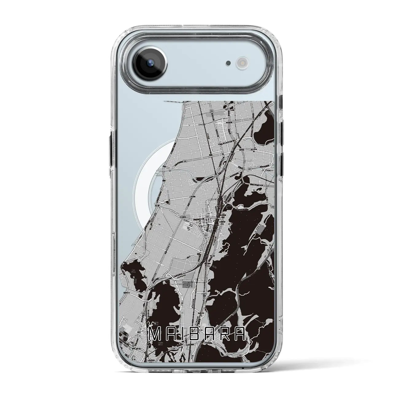 【米原（滋賀県）】地図柄iPhoneケース（MagSafeタイプ）