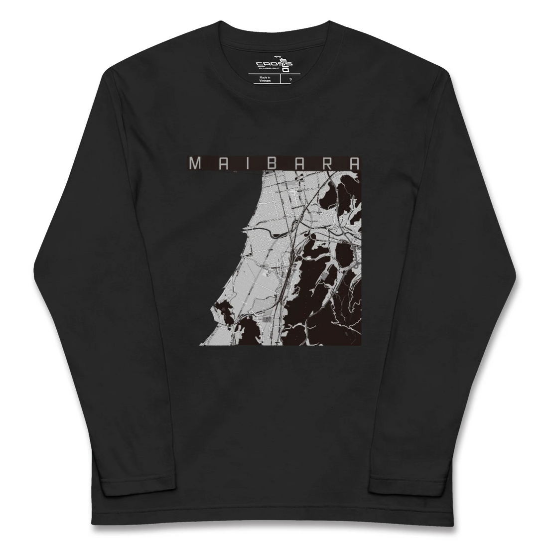 【米原(滋賀県)】地図柄ロングスリーブTシャツ