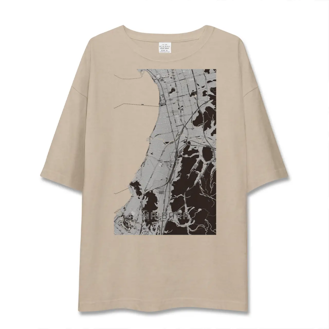 【米原(滋賀県)】地図柄ビッグシルエットTシャツ
