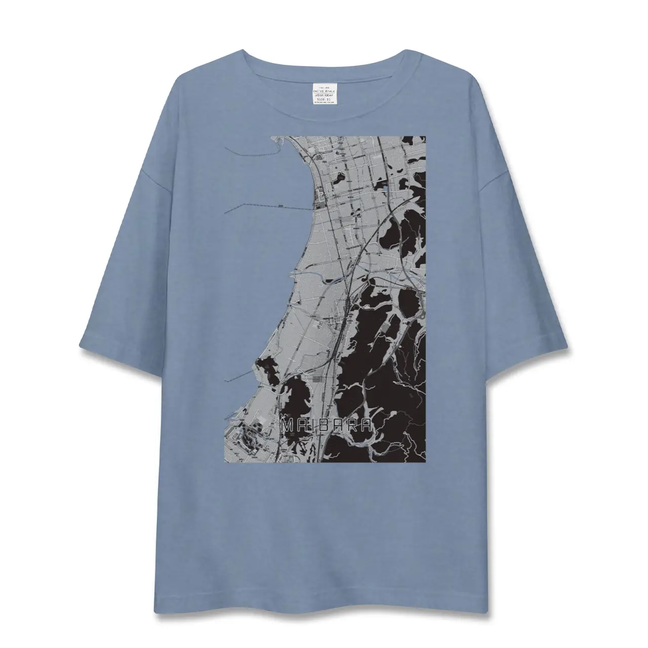 【米原（滋賀県）】地図柄ビッグシルエットTシャツ