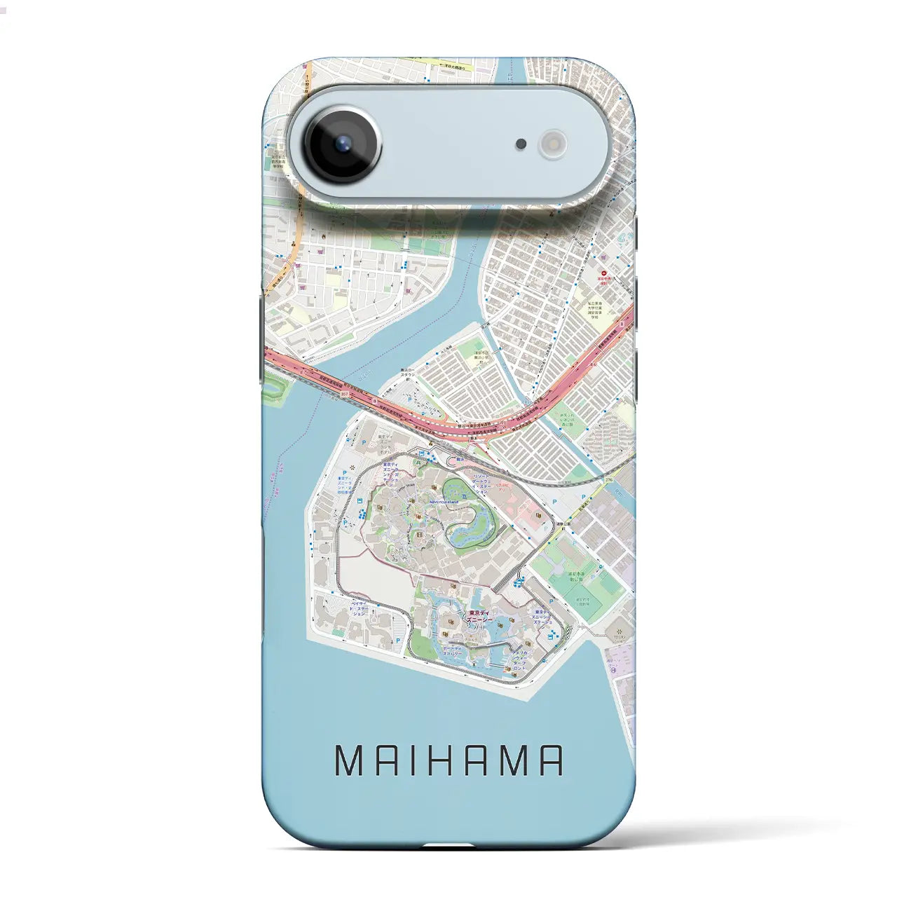 【舞浜（千葉県）】地図柄iPhoneケース（バックカバータイプ）