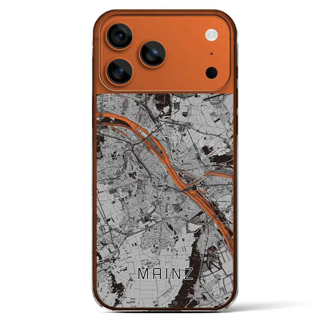 【マインツ（ドイツ）】地図柄iPhoneケース（クリアタイプ）