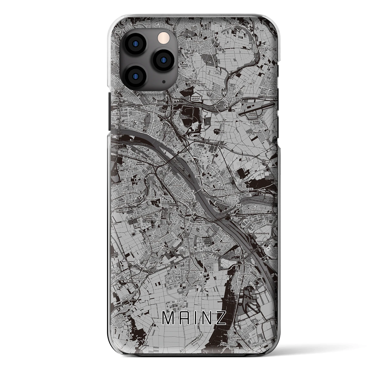 【マインツ（ドイツ）】地図柄iPhoneケース（クリアタイプ）