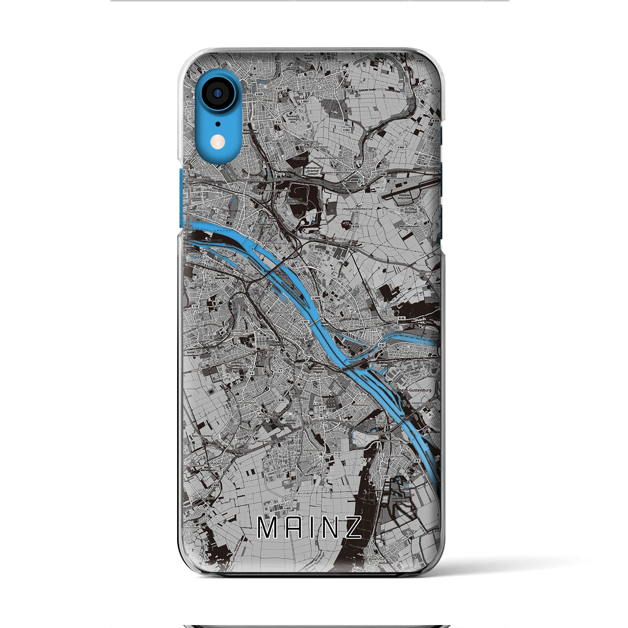 【マインツ（ドイツ）】地図柄iPhoneケース（クリアタイプ）