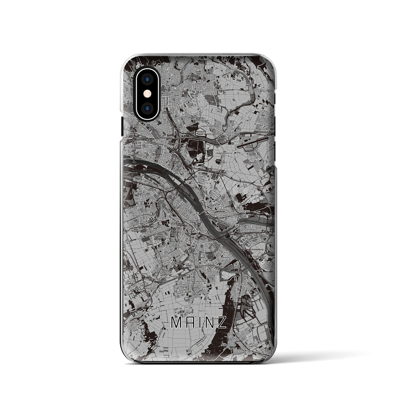【マインツ（ドイツ）】地図柄iPhoneケース（クリアタイプ）