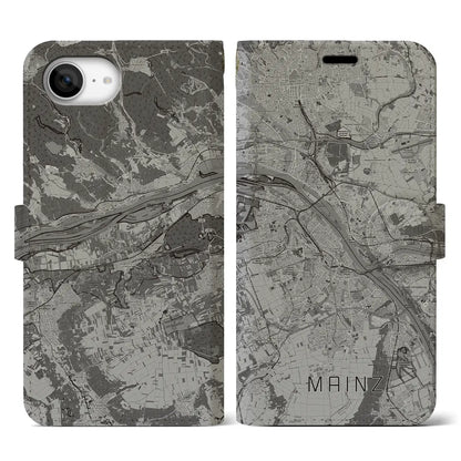 【マインツ（ドイツ）】地図柄iPhoneケース（手帳タイプ）