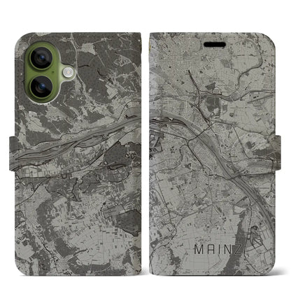 【マインツ（ドイツ）】地図柄iPhoneケース（手帳タイプ）