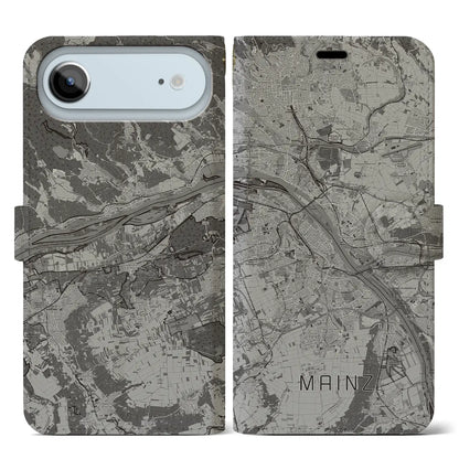 【マインツ（ドイツ）】地図柄iPhoneケース（手帳タイプ）