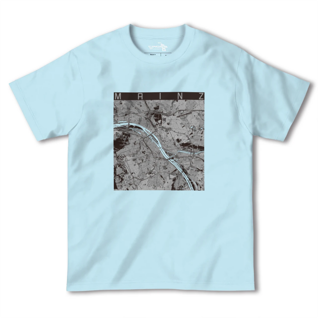 【マインツ(ドイツ)】地図柄ヘビーウェイトTシャツ