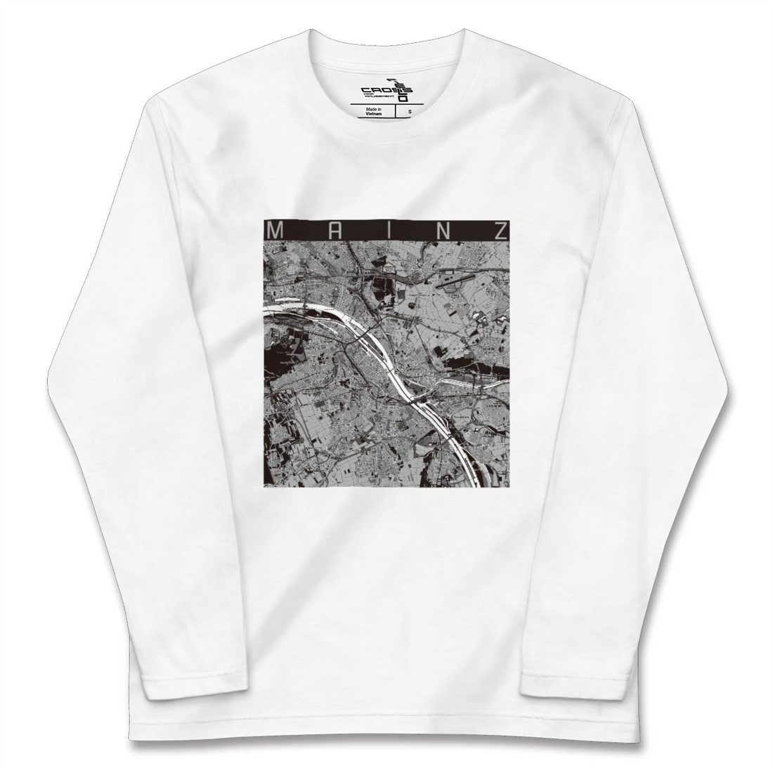 【マインツ（ドイツ）】地図柄ロングスリーブTシャツ