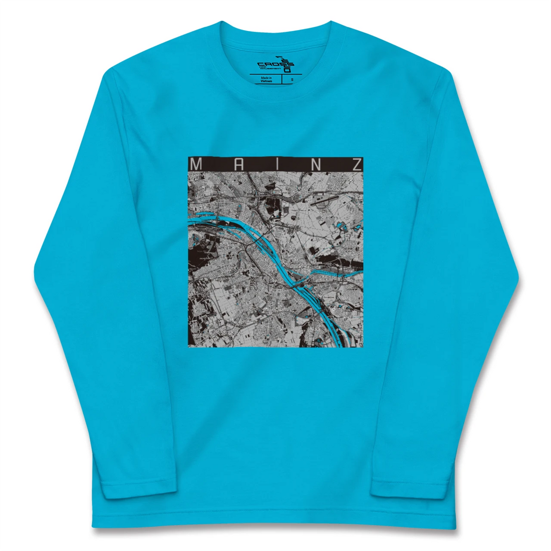 【マインツ(ドイツ)】地図柄ロングスリーブTシャツ