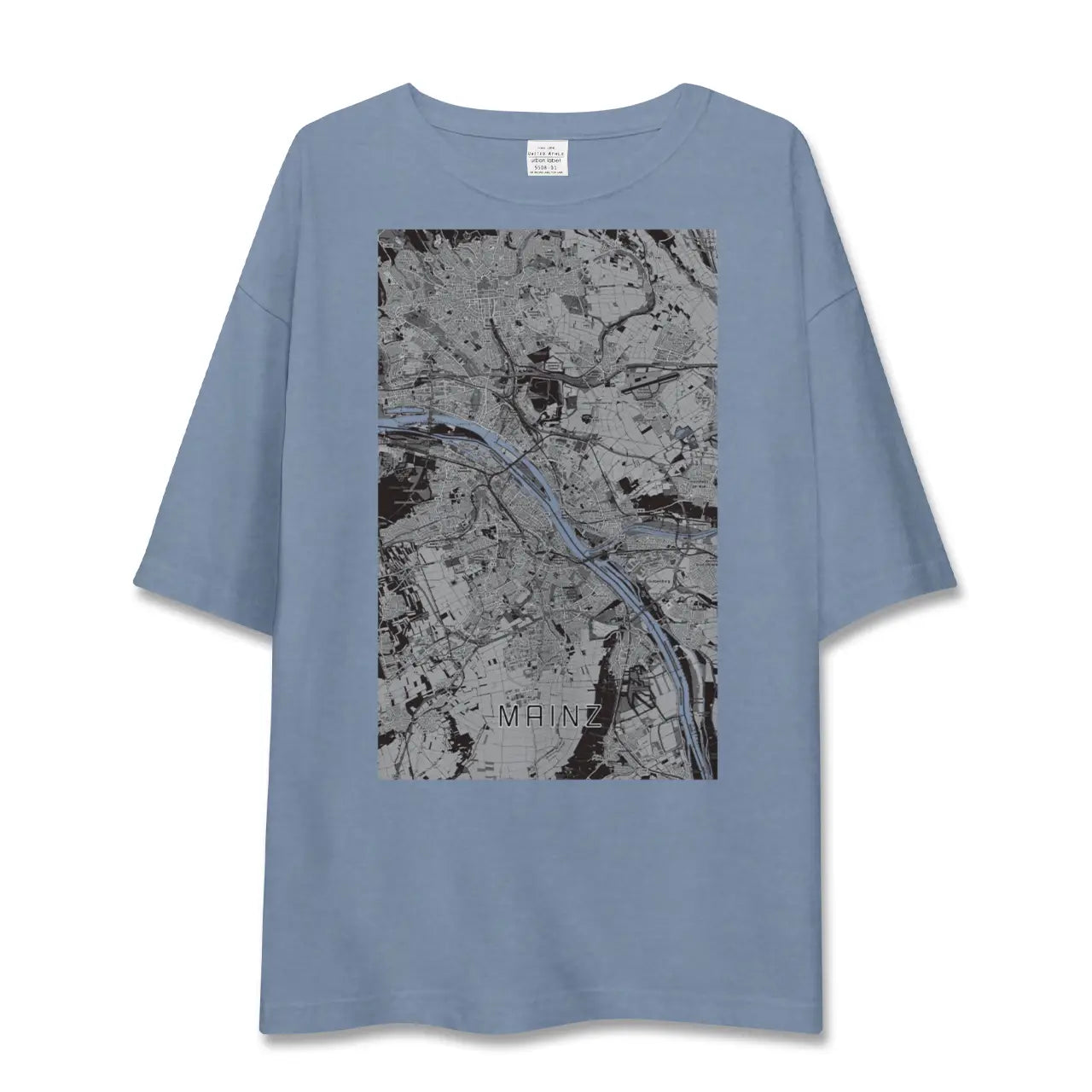 【マインツ（ドイツ）】地図柄ビッグシルエットTシャツ