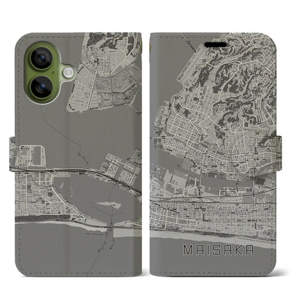 【舞阪（静岡県）】地図柄iPhoneケース（手帳タイプ）