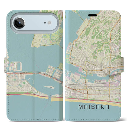 【舞阪（静岡県）】地図柄iPhoneケース（手帳タイプ）