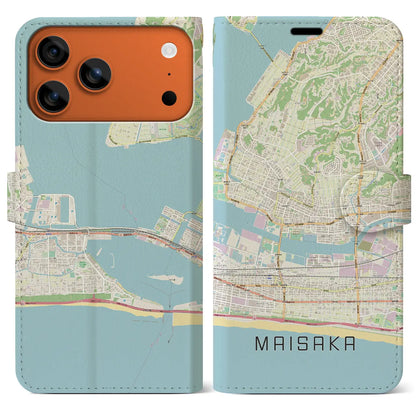 【舞阪（静岡県）】地図柄iPhoneケース（手帳タイプ）