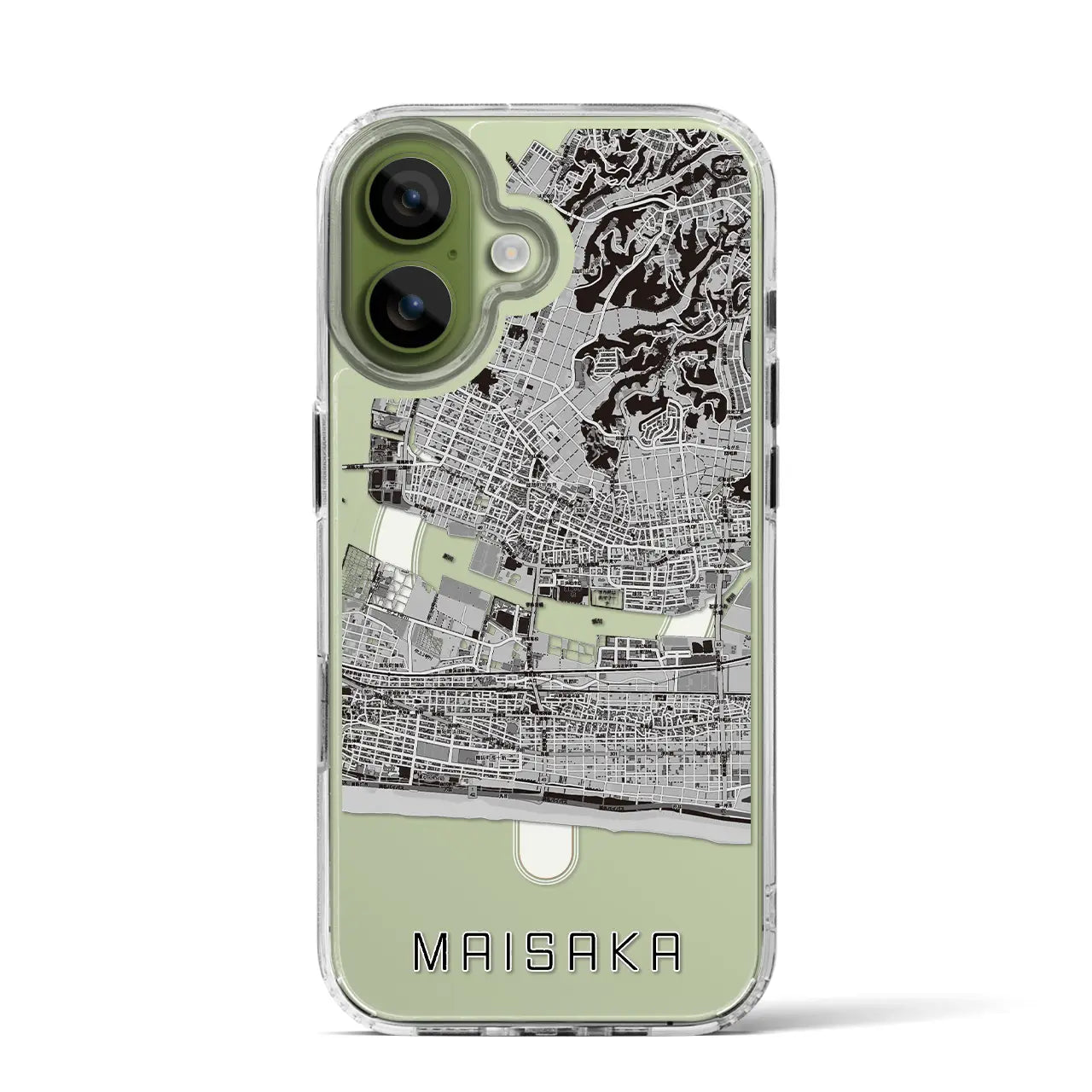 【舞阪（静岡県）】地図柄iPhoneケース（MagSafeタイプ）