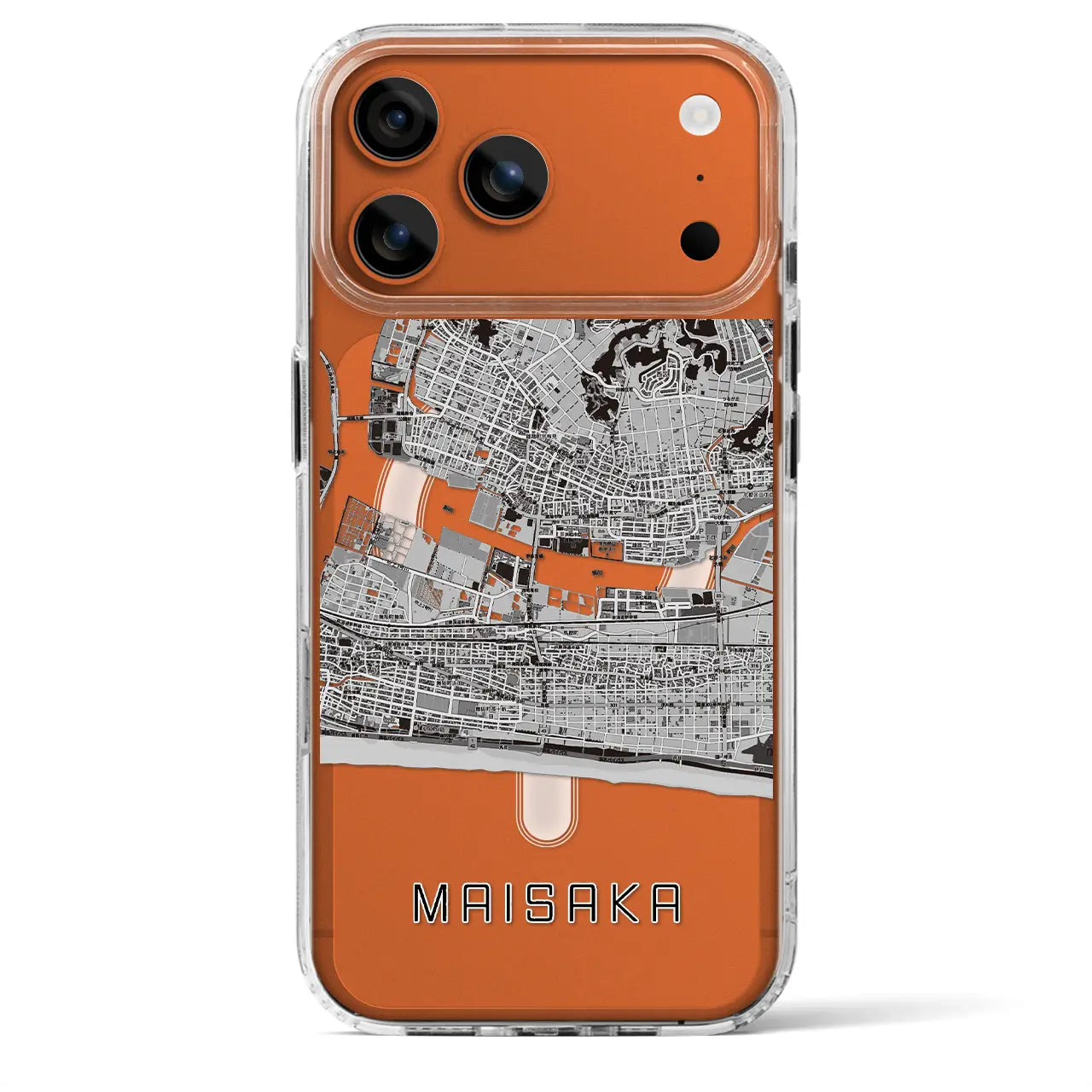 【舞阪（静岡県）】地図柄iPhoneケース（MagSafeタイプ）