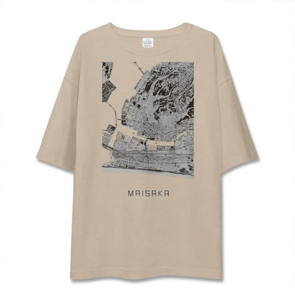 【舞阪（静岡県）】地図柄ビッグシルエットTシャツ