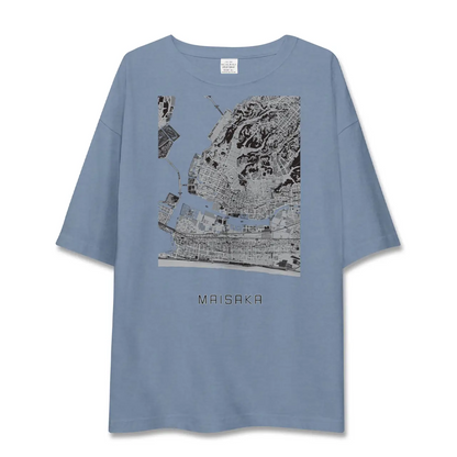 【舞阪（静岡県）】地図柄ビッグシルエットTシャツ