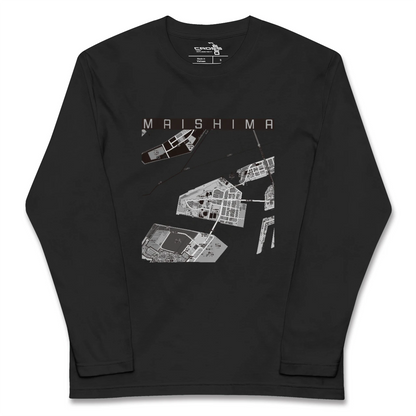 【舞洲（大阪府）】地図柄ロングスリーブTシャツ
