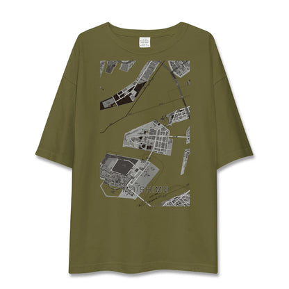 【舞洲（大阪府）】地図柄ビッグシルエットTシャツ