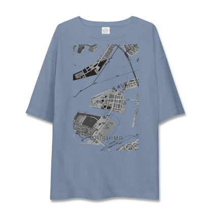 【舞洲（大阪府）】地図柄ビッグシルエットTシャツ