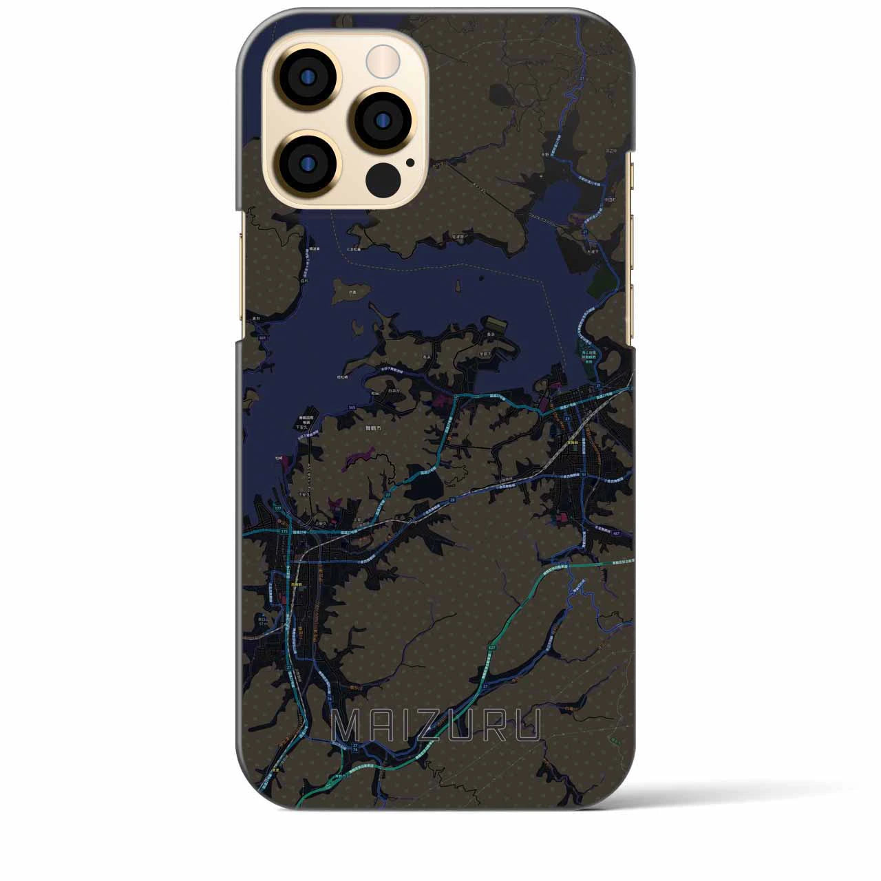 【舞鶴（京都府）】地図柄iPhoneケース（バックカバータイプ）