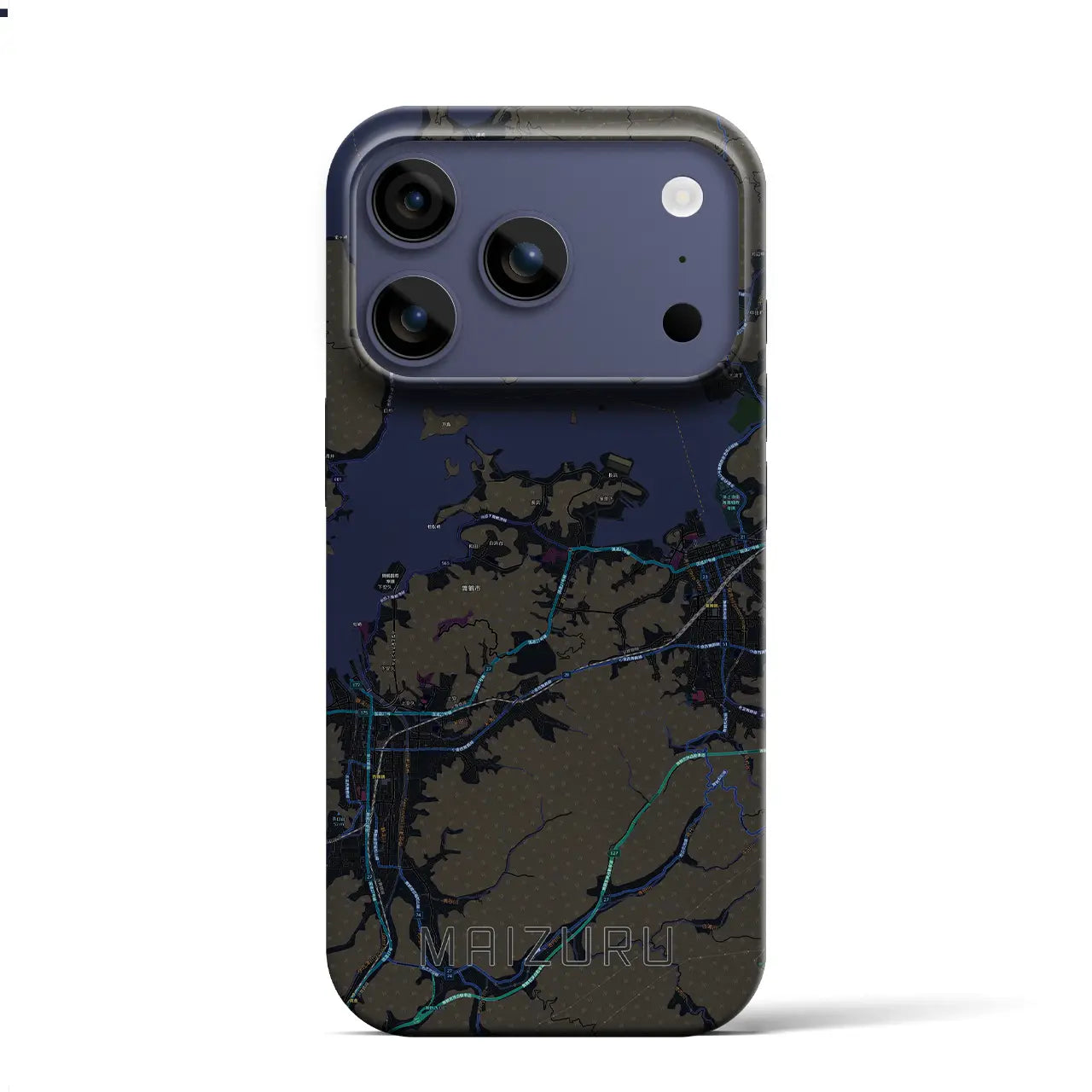 【舞鶴（京都府）】地図柄iPhoneケース（バックカバータイプ）