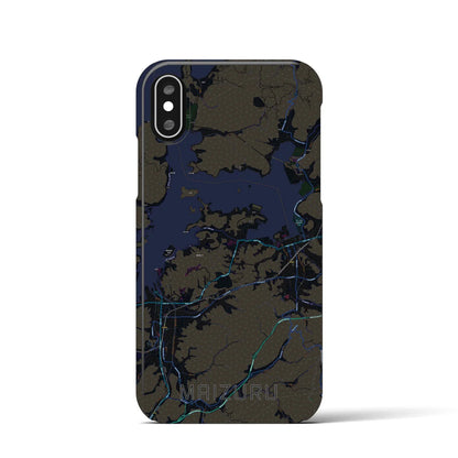 【舞鶴（京都府）】地図柄iPhoneケース（バックカバータイプ）
