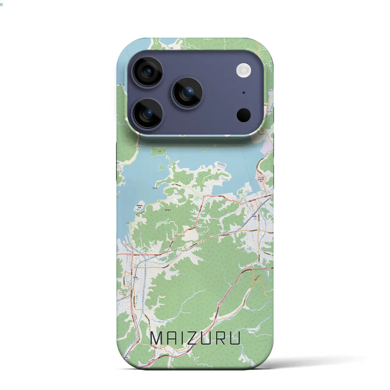 【舞鶴（京都府）】地図柄iPhoneケース（バックカバータイプ）