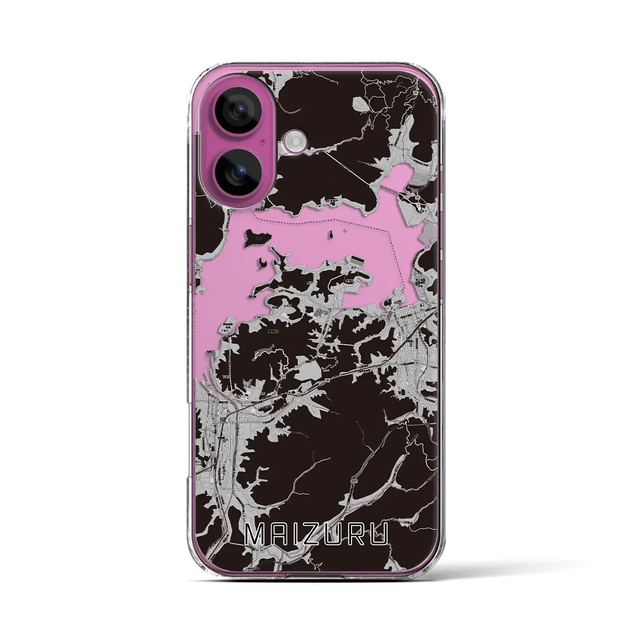 【舞鶴（京都府）】地図柄iPhoneケース（クリアタイプ）