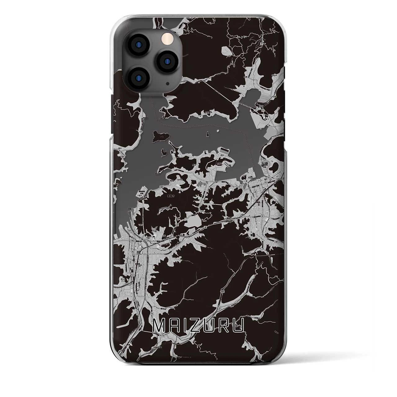 【舞鶴（京都府）】地図柄iPhoneケース（クリアタイプ）