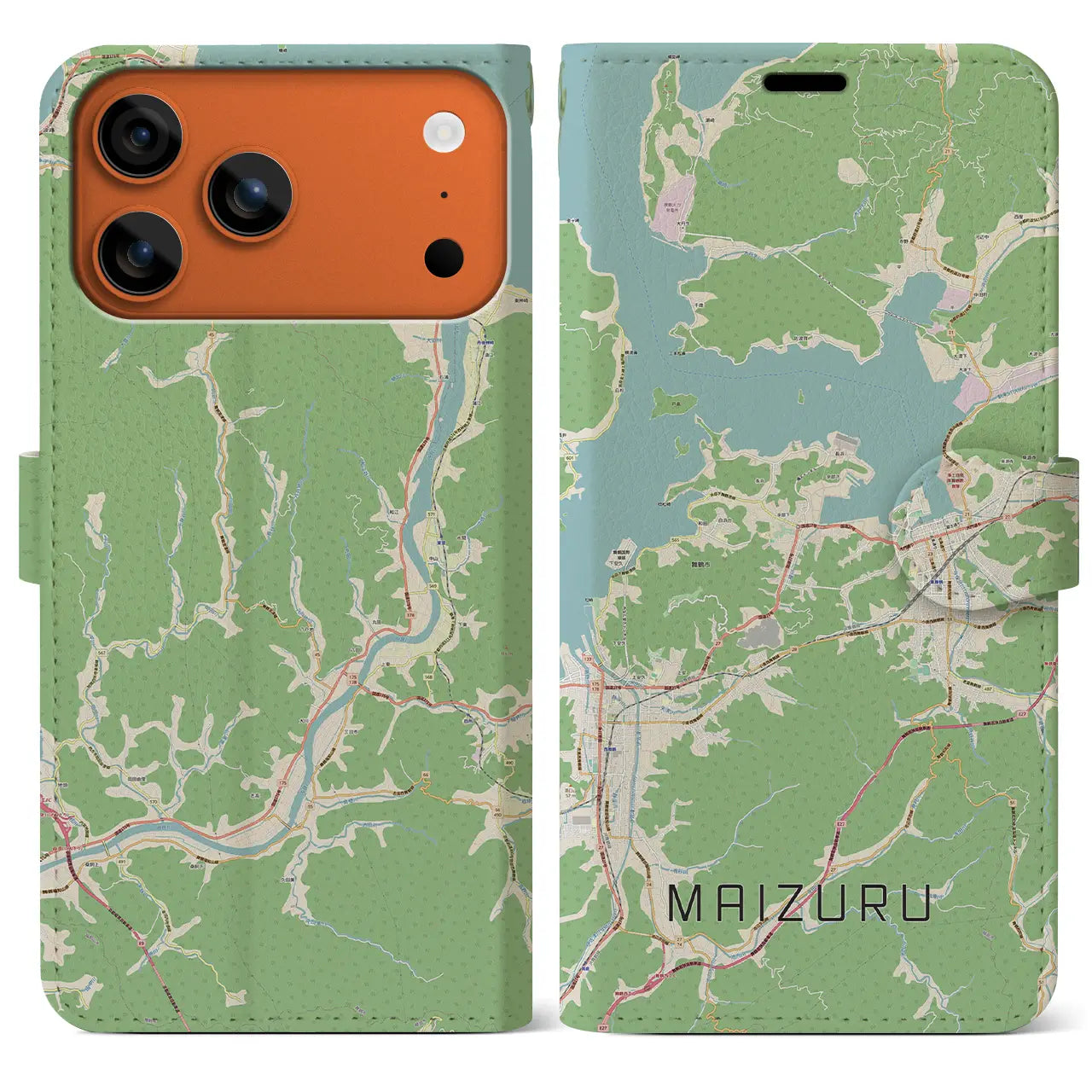 【舞鶴（京都府）】地図柄iPhoneケース（手帳タイプ）