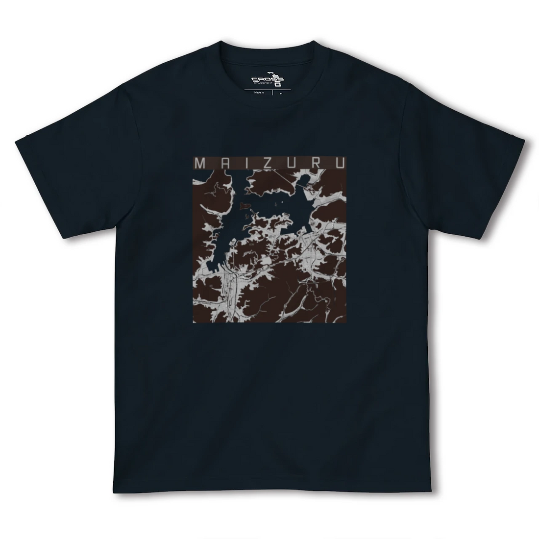 【舞鶴(京都府)】地図柄ヘビーウェイトTシャツ