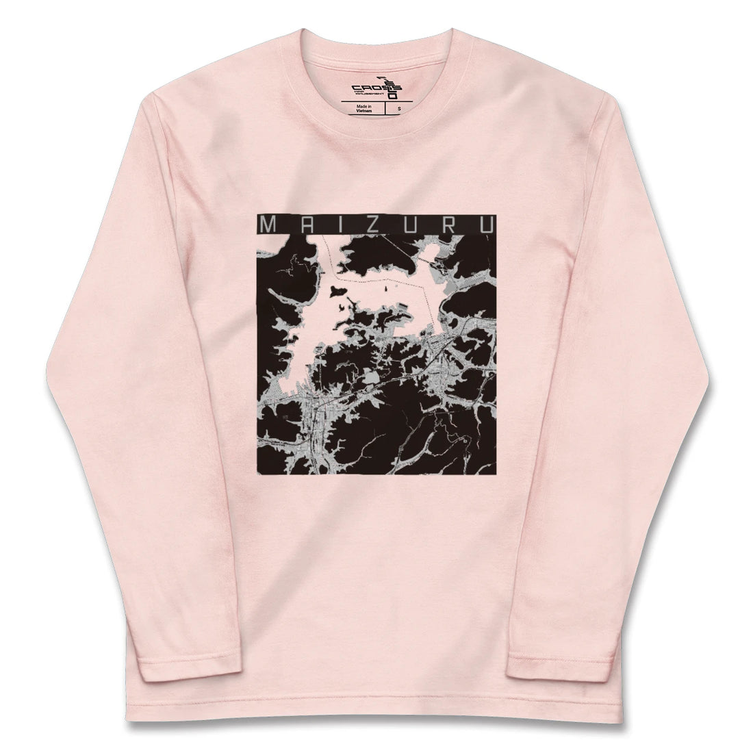 【舞鶴（京都府）】地図柄ロングスリーブTシャツ