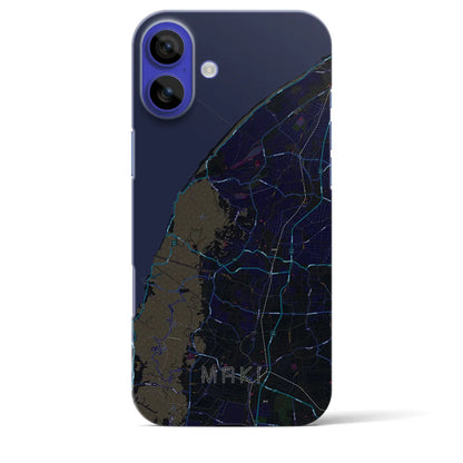 【巻（新潟県）】地図柄iPhoneケース（バックカバータイプ）