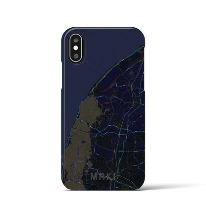 【巻（新潟県）】地図柄iPhoneケース（バックカバータイプ）