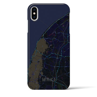 【巻（新潟県）】地図柄iPhoneケース（バックカバータイプ）