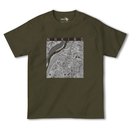 【牧野（大阪府）】地図柄ヘビーウェイトTシャツ