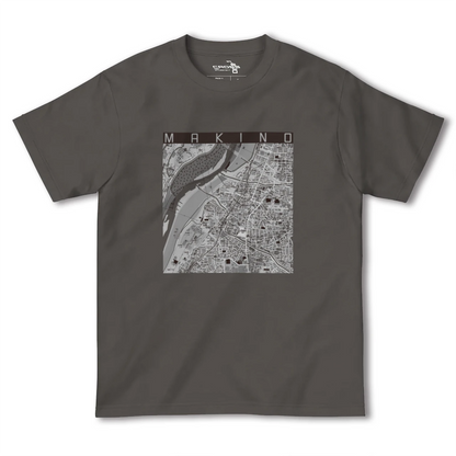 【牧野（大阪府）】地図柄ヘビーウェイトTシャツ