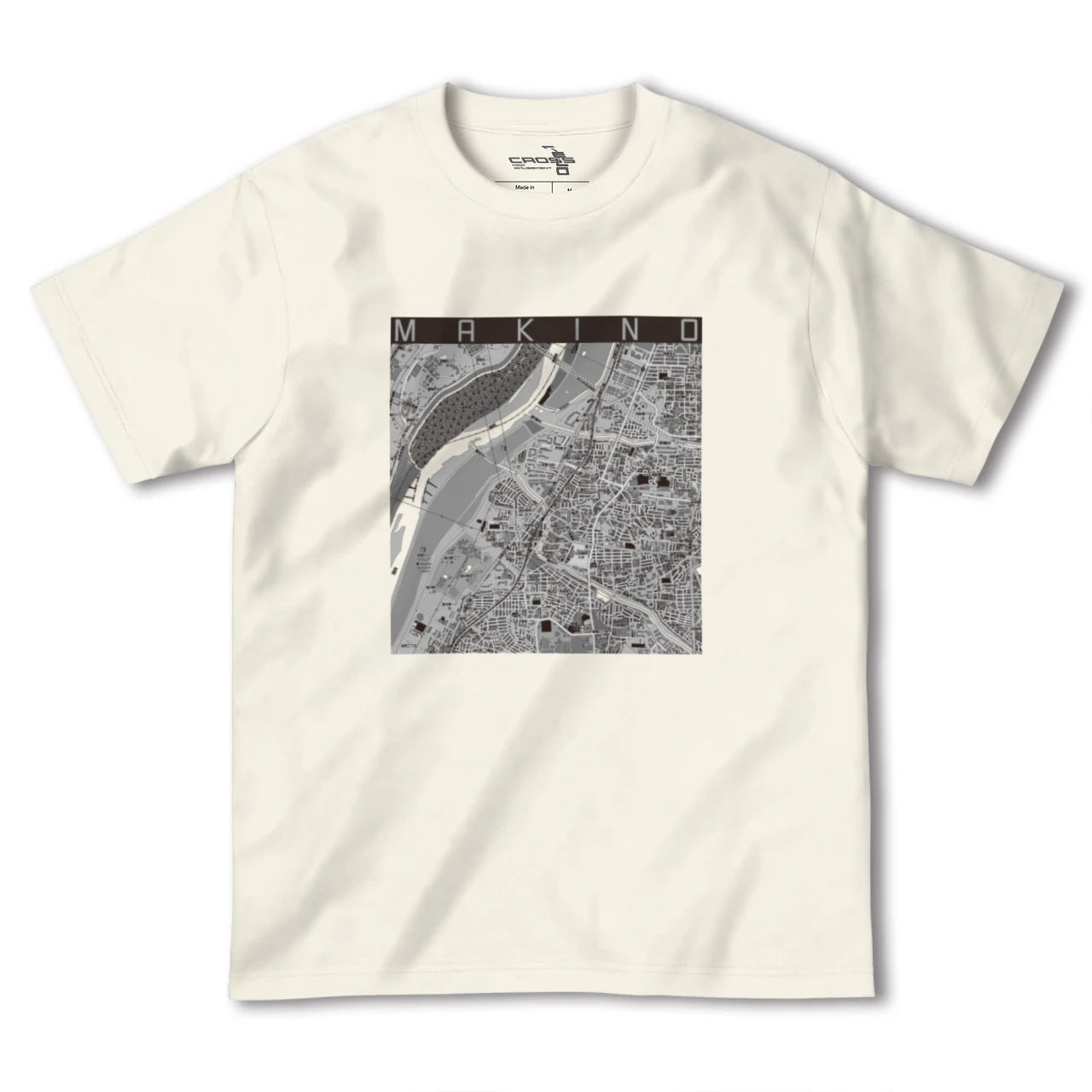 【牧野（大阪府）】地図柄ヘビーウェイトTシャツ
