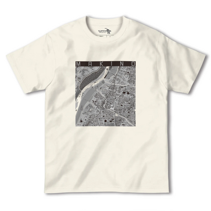 【牧野（大阪府）】地図柄ヘビーウェイトTシャツ