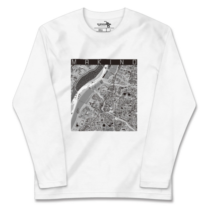 【牧野（大阪府）】地図柄ロングスリーブTシャツ