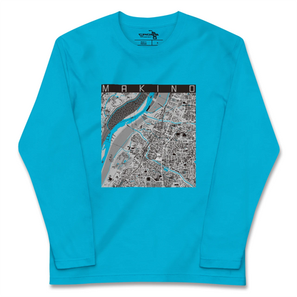 【牧野（大阪府）】地図柄ロングスリーブTシャツ