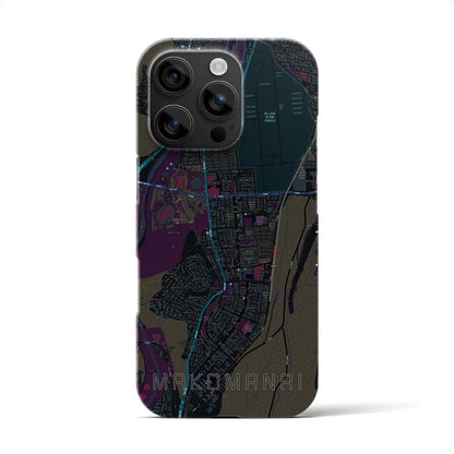 【真駒内（北海道）】地図柄iPhoneケース（バックカバータイプ）