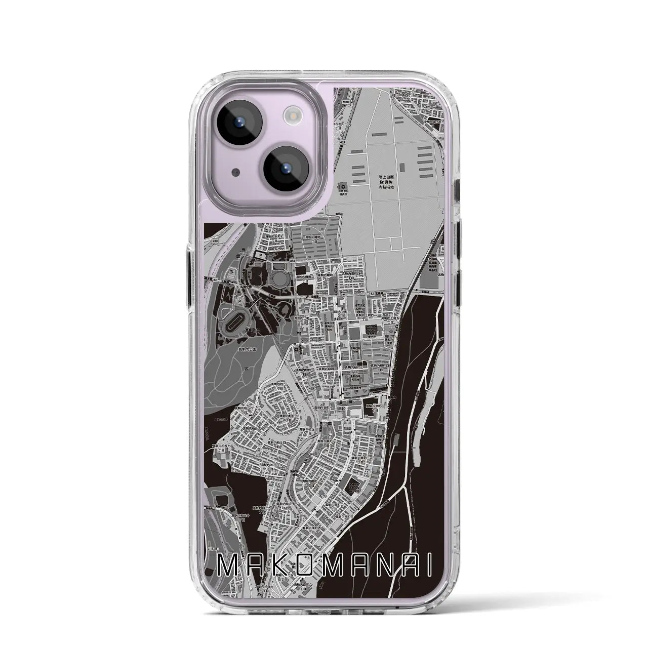【真駒内（北海道）】地図柄iPhoneケース（MagSafeタイプ）