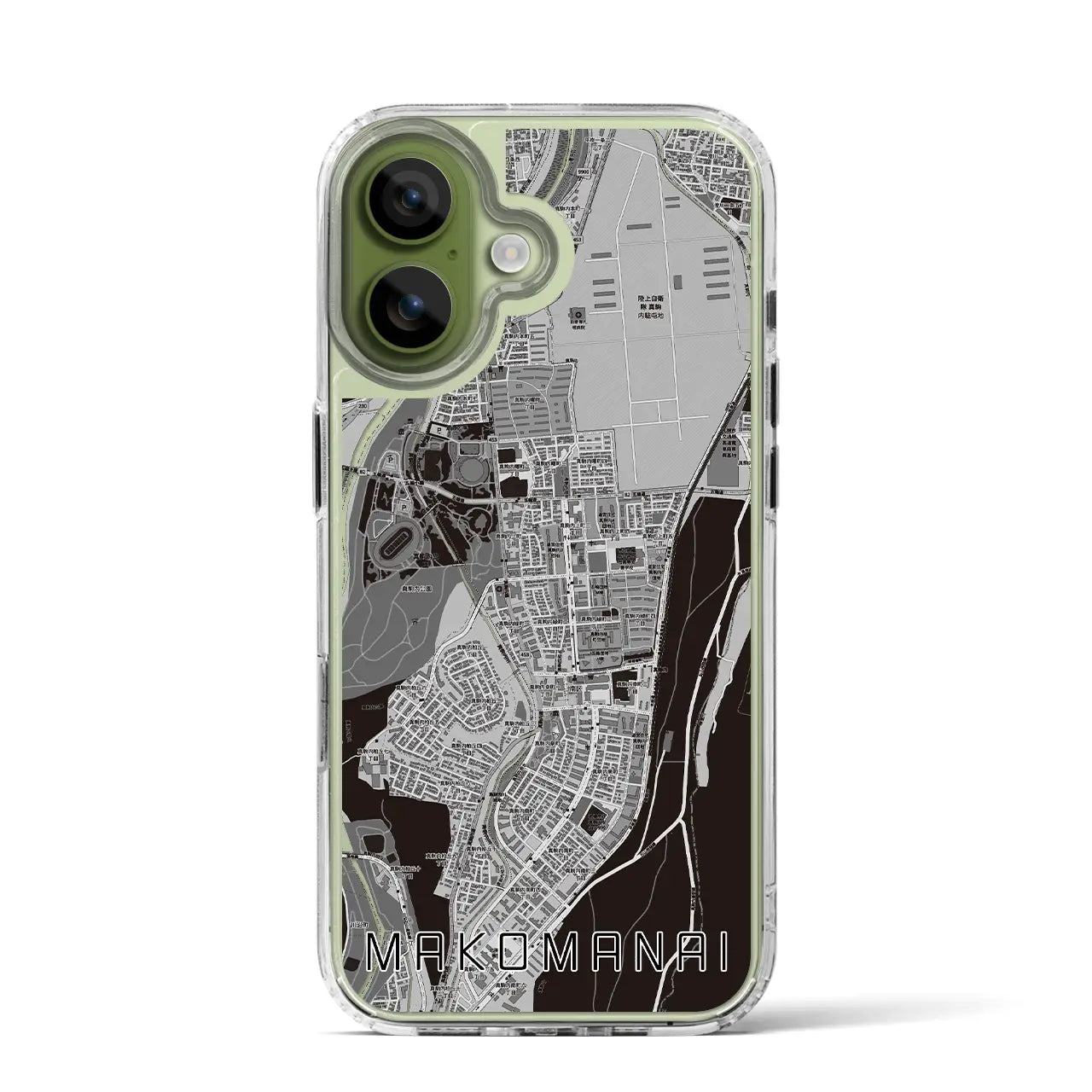 【真駒内（北海道）】地図柄iPhoneケース（MagSafeタイプ）