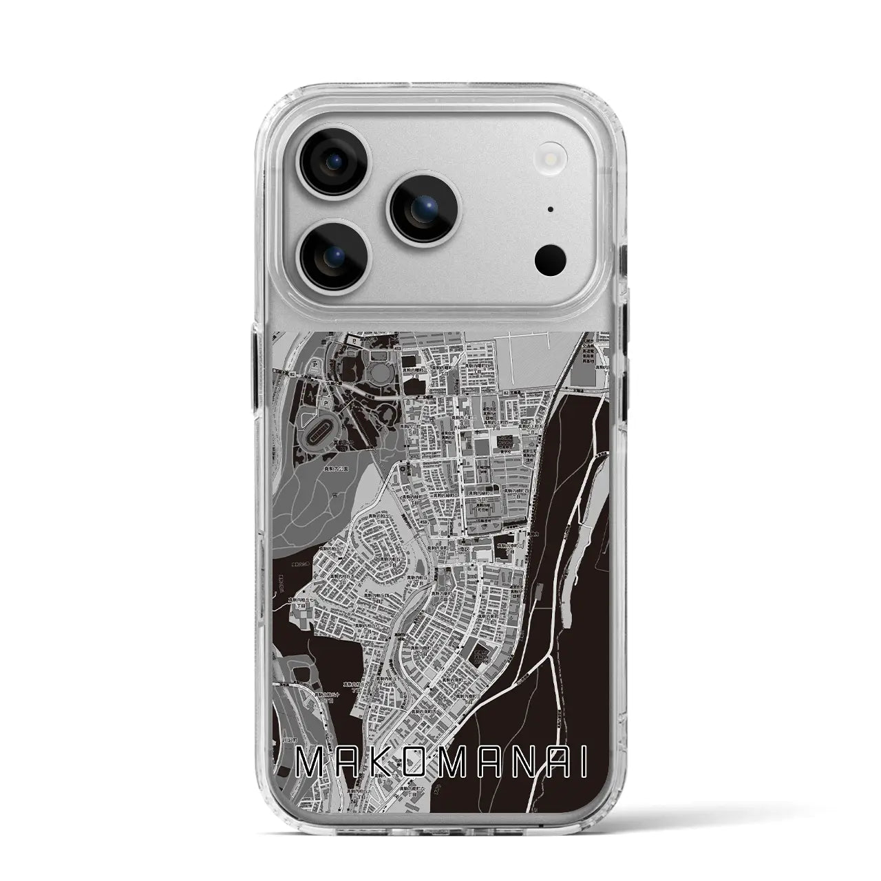 【真駒内（北海道）】地図柄iPhoneケース（MagSafeタイプ）
